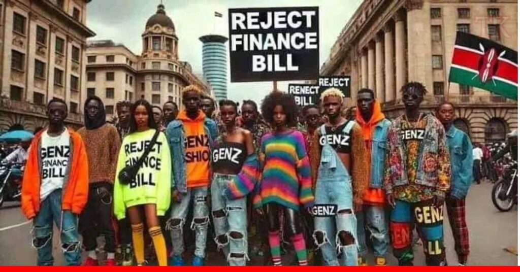 Photo: Youth Behind Kenya’s Finance Bill Demonstrations
