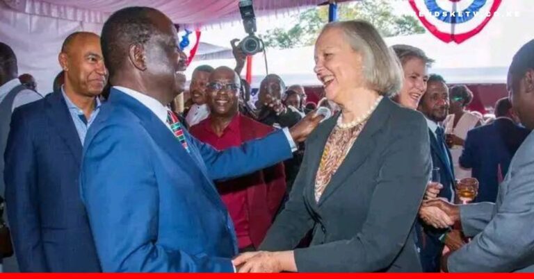 US Ambassador to Kenya, Meg Whitman with HE. Raila Odinga