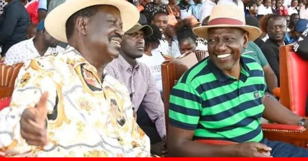 PHOTO: PRESIDENT RUTO WITH FORMER PRIME MINISTER RAILA ODINGA