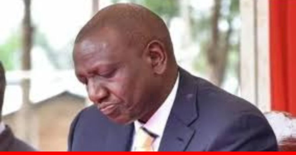 Photo: Stressed President Ruto
