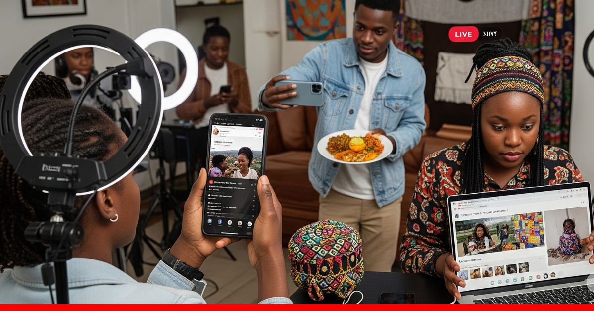 PHOTO: YOUTHS WORKING ON SOCIAL MEDIA