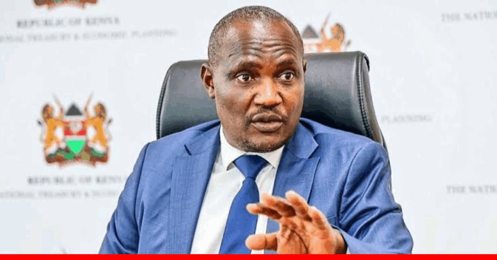 TREASURY CS JOHN MBADI