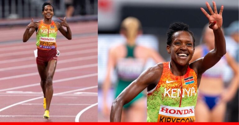 Athlete Faith Kipyegon